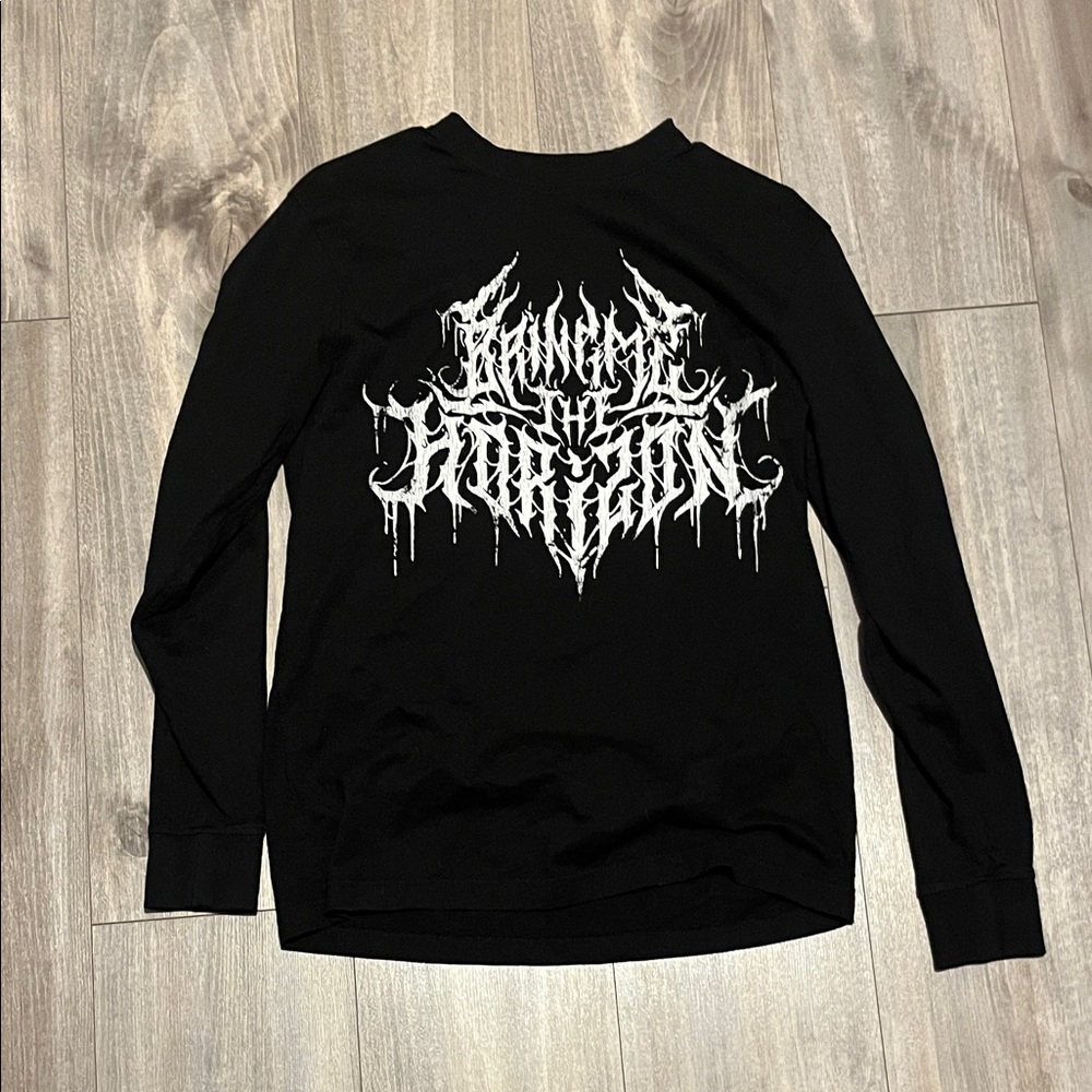 Black Long Sleeve Graphic Tee